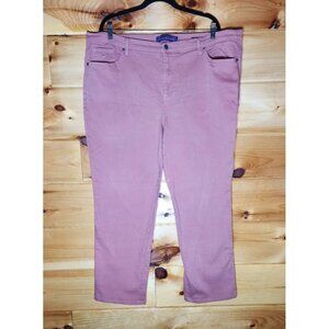 Gloria Vanderbilt Womens Plus Size 22W Straight leg Havana Pink